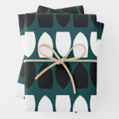 Geometrisch patroonschilfers Festief Inpakpapier Vel (In situ)