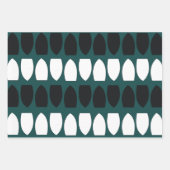 Geometrisch patroonschilfers Festief Inpakpapier Vel (Voorkant)