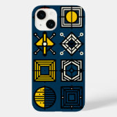 Geometrisch pictogram Grid Telefoonhoes Case-Mate iPhone Case (Achterkant)