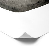 Geometrisch . Pistol . Zwart Wit. Mod. Driehoek Poster (Hoek)