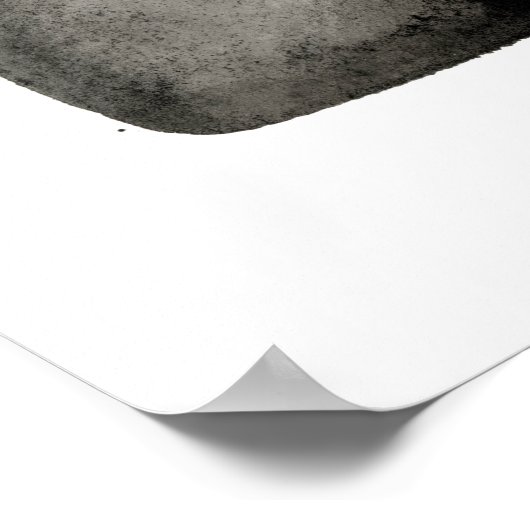 Geometrisch . Pistol . Zwart Wit. Mod. Driehoek Poster (Hoek)