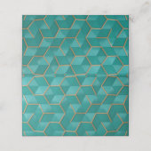 geometrisch plaatskaartje (Buitenkant ongevouwen)