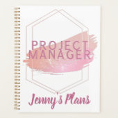 Geometrisch plan voor speciaal schatte projectmana planner (Voorkant)