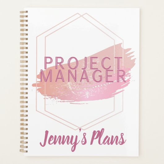 Geometrisch plan voor speciaal schatte projectmana planner (Voorkant)