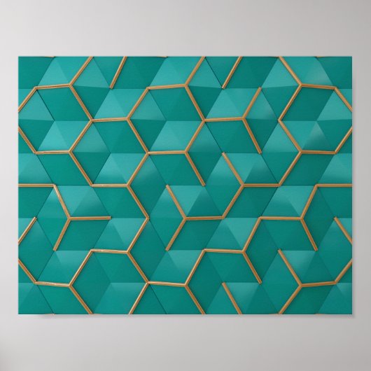 geometrisch poster (Voorkant)