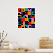 Geometrisch Poster (Keuken)