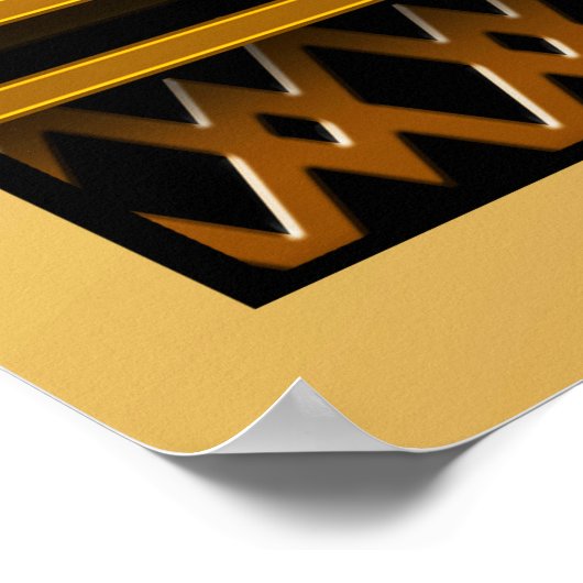 Geometrisch Poster voor kunstdecostijl (Hoek)