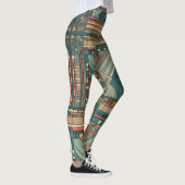 Geometrisch "Prairie Style" Glas in lood Leggings (Rechts)