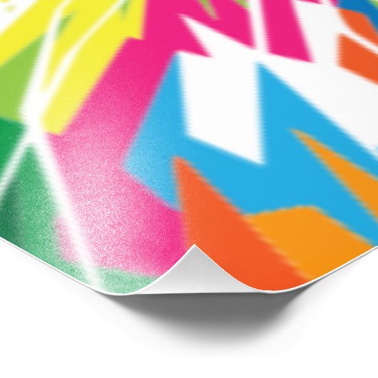 Geometrisch prismatisch ontwerp-32453 foto afdruk (Hoek)