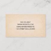 Geometrisch profiel Achtergrond papierstructuur Visitekaartje (Achterkant)