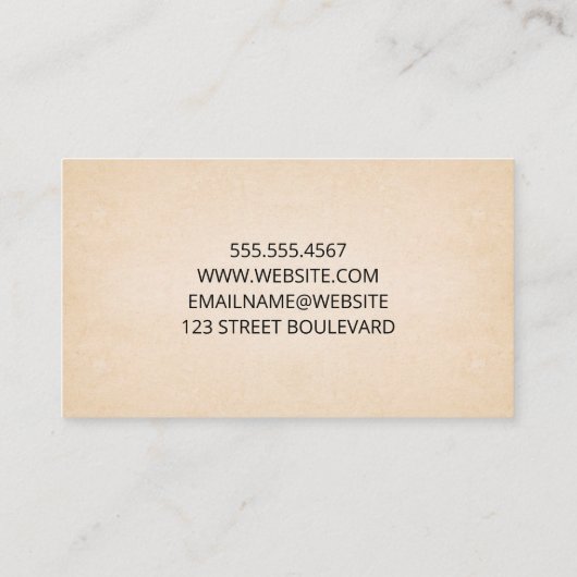 Geometrisch profiel Achtergrond papierstructuur Visitekaartje (Achterkant)