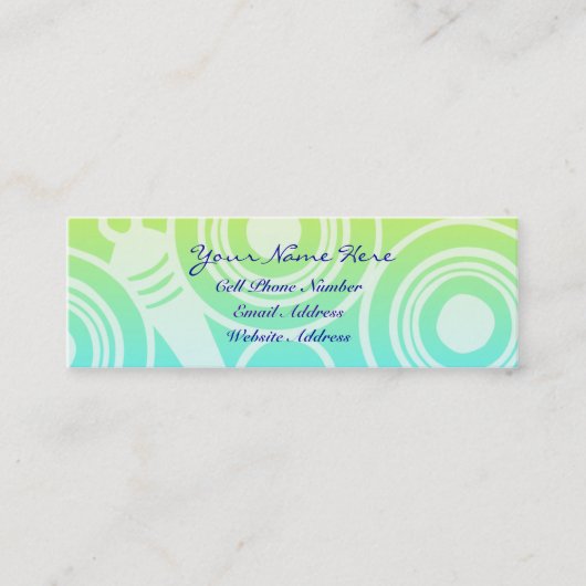 Geometrisch profiel en Visitekaartje van het cirke (Voorkant)