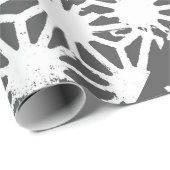 Geometrisch profiel van steenkoolgrijs cadeaupapier (Rol Hoek)