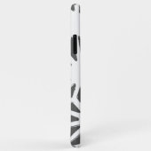 Geometrisch profiel van steenkoolgrijs Case-Mate iPhone case (Achterkant/rechts)