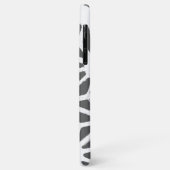 Geometrisch profiel van steenkoolgrijs Case-Mate iPhone case (Achterkant/links)