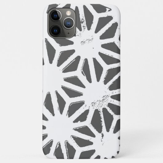 Geometrisch profiel van steenkoolgrijs Case-Mate iPhone case (Achterkant)
