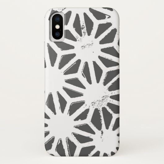 Geometrisch profiel van steenkoolgrijs Case-Mate iPhone case (Achterkant)