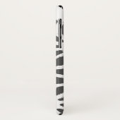 Geometrisch profiel van steenkoolgrijs Case-Mate iPhone case (Achterkant/links)