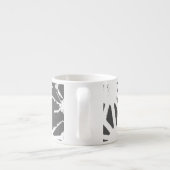 Geometrisch profiel van steenkoolgrijs espresso kop (Achterkant)