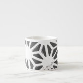 Geometrisch profiel van steenkoolgrijs espresso kop (Voorkant)