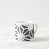 Geometrisch profiel van steenkoolgrijs espresso kop (Voorkant rechts)
