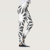 Geometrisch profiel van steenkoolgrijs leggings (Rechts)