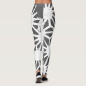 Geometrisch profiel van steenkoolgrijs leggings (Achterkant)