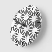 Geometrisch profiel van steenkoolgrijs ronde klok (Hoek)