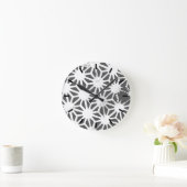 Geometrisch profiel van steenkoolgrijs ronde klok (Huis)