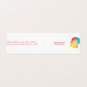 Geometrisch profiel visitekaartje (Buitenkant ongevouwen)