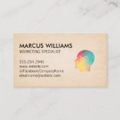 Geometrisch profiel visitekaartje (Voorkant)