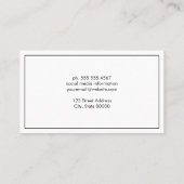 Geometrisch profiel visitekaartje (Achterkant)