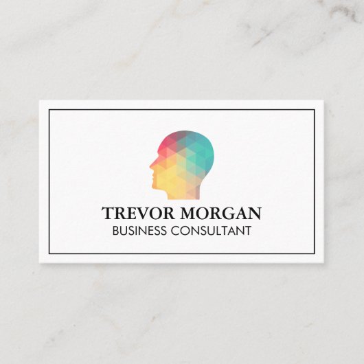 Geometrisch profiel visitekaartje (Voorkant)