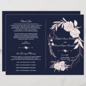 Geometrisch programma Elegant Roos Gold White Flow (Voorkant / Achterkant)