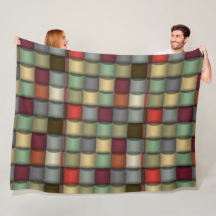 Geometrisch quilt pluche deken