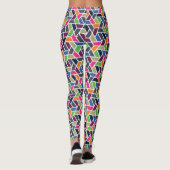 Geometrisch raster leggings (Achterkant)
