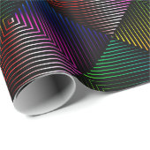 Geometrisch regenboogontwerp cadeaupapier (Rol Hoek)