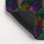 Geometrisch regenboogontwerp muismat (Hoek)