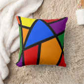 geometrisch regenboogwerpkussen kussen (Deken)