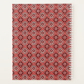 Geometrisch retroflowerpatroon planner (Achterkant)