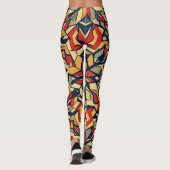 geometrisch retroontwerp leggings (Achterkant)