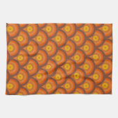 Geometrisch ringpatroon met stijl 70s theedoek (Horizontaal)