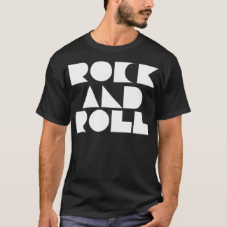 Geometrisch rock-'n-roll t-shirt
