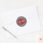Geometrisch Ronde Sticker (Envelop)
