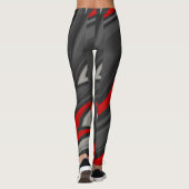 Geometrisch rood leggings