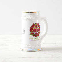 Geometrisch Roos 50e Jubileum 22oz Stein