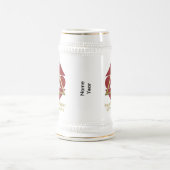 Geometrisch Roos 50e Jubileum 22oz Stein Bierpul (Center)