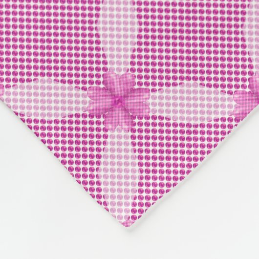 Geometrisch roos Gold Circle Patroon Fleece Deken (Hoek)