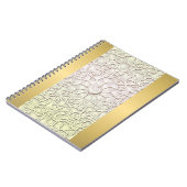 Geometrisch Roos Gold LOVE Hartpatroon Notitieboek (Linkerzijde)
