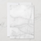 Geometrisch Roos Gouden Bloemen Huwelijksuitnodigi Kaart (Achterkant)